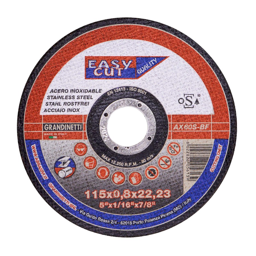 Řezné kotouče na ocel, nerez