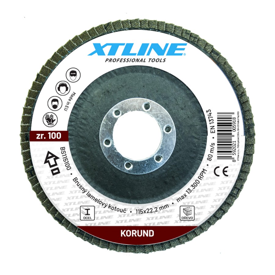 Brusné lamelové (na stopce), ke stolním bruskám