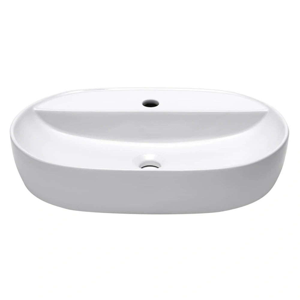 Umyvadlo na desku SAT Infinitio 60x40 cm otvor pro baterii uprostřed SATINF6040