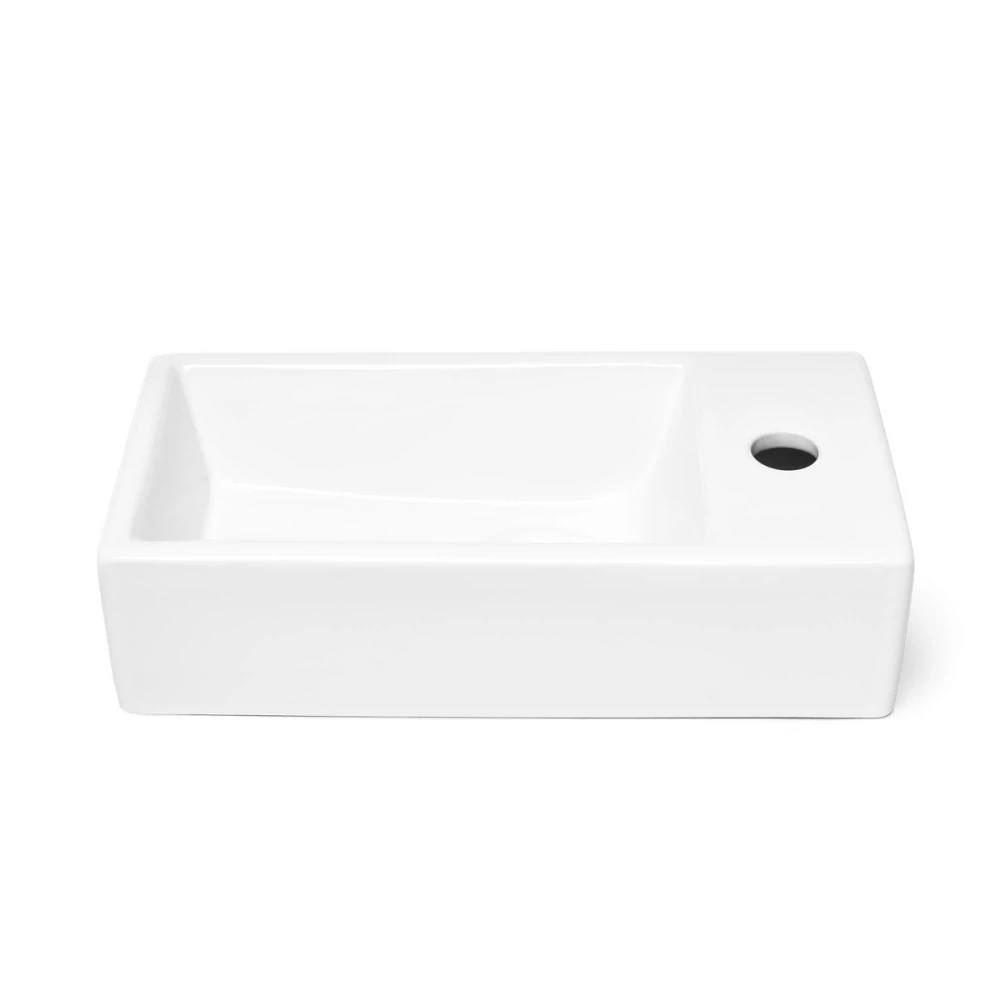 Umývátko SAT Brevis 40,5x20,5 cm otvor pro baterii vpravo SATBRE4020SR