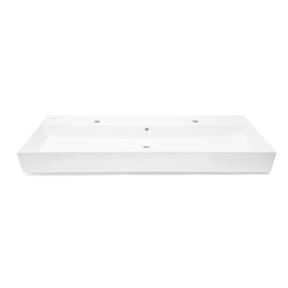 Umyvadlo SAT Infinitio 121,4x46,9 cm dva otvory pro baterii SATINF12046