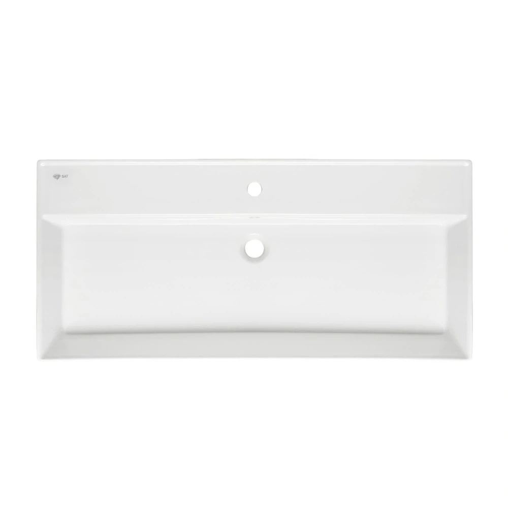 Umyvadlo SAT Infinitio 100,4x46,5 cm otvor pro baterii uprostřed SATINF10046