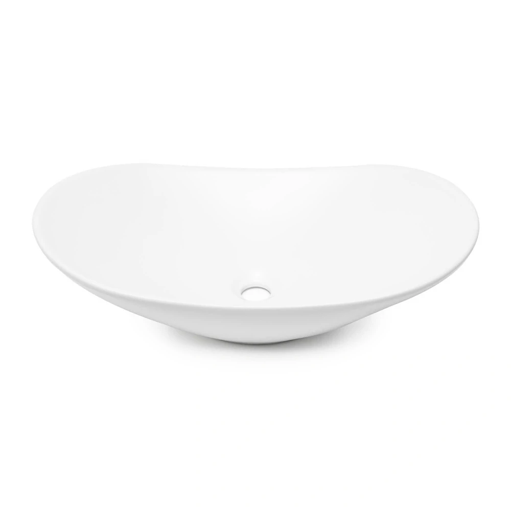 Umyvadlo na desku SAT Infinitio 61,5x36 cm mat bez přepadu SATINF61536M