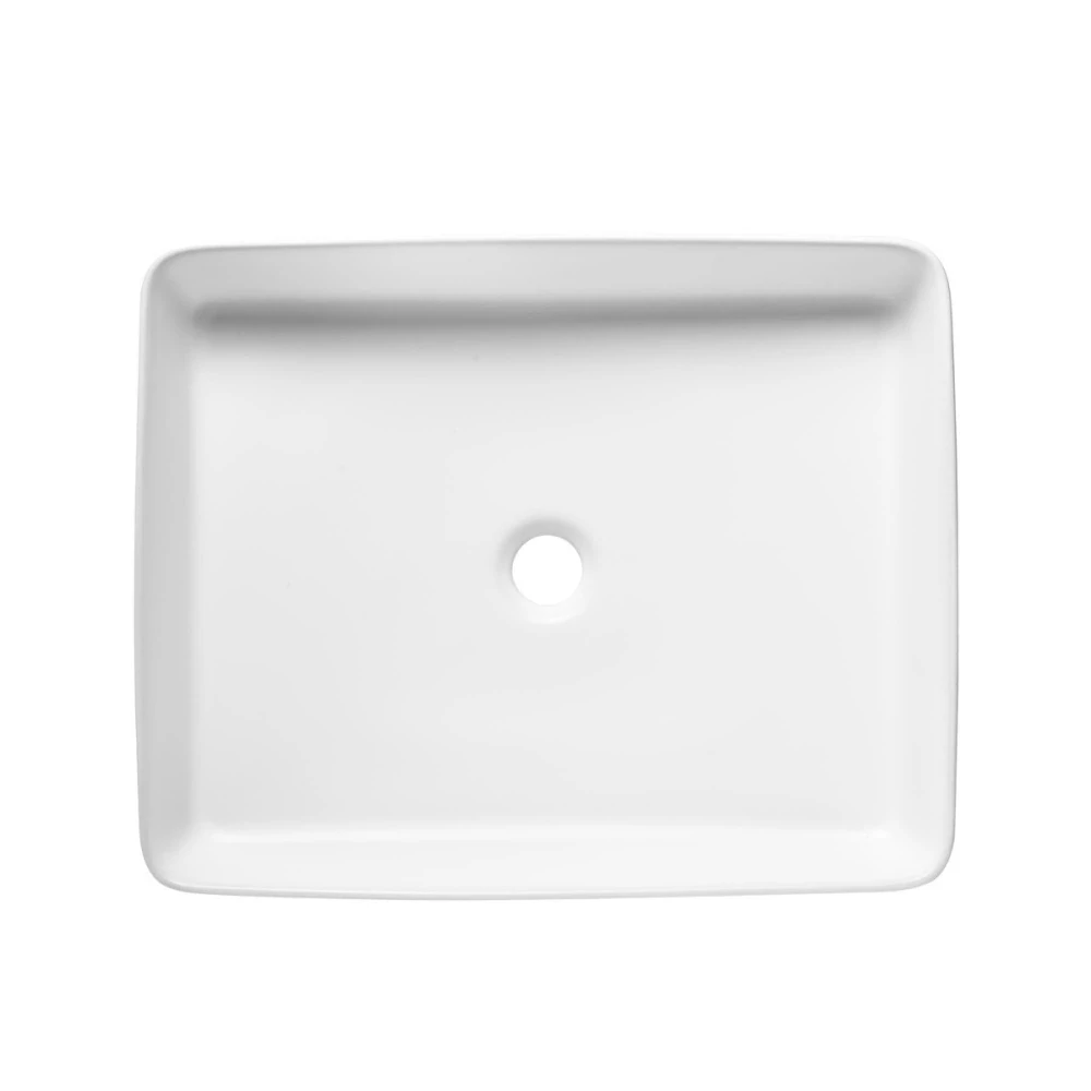 Umyvadlo na desku SAT Infinitio 50x40 cm mat bez přepadu SATINF5040M