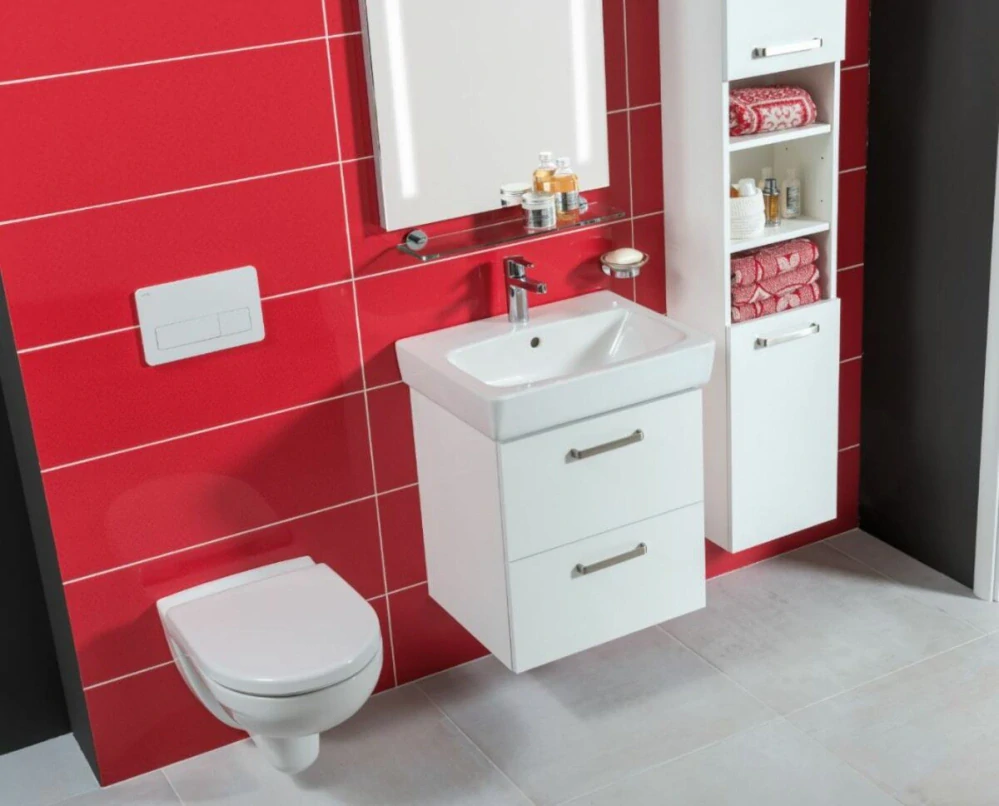 Nábytkové umyvadlo Jika Lyra Plus Viva 60x45 cm otvor pro baterii uprostřed H8103820001041