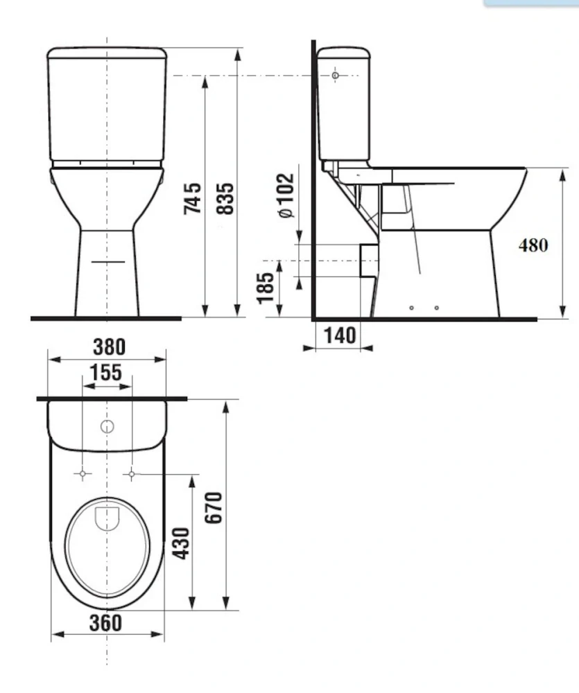Wc kombi komplet Jika Deep zadní odpad SIKOSJOLZB23616