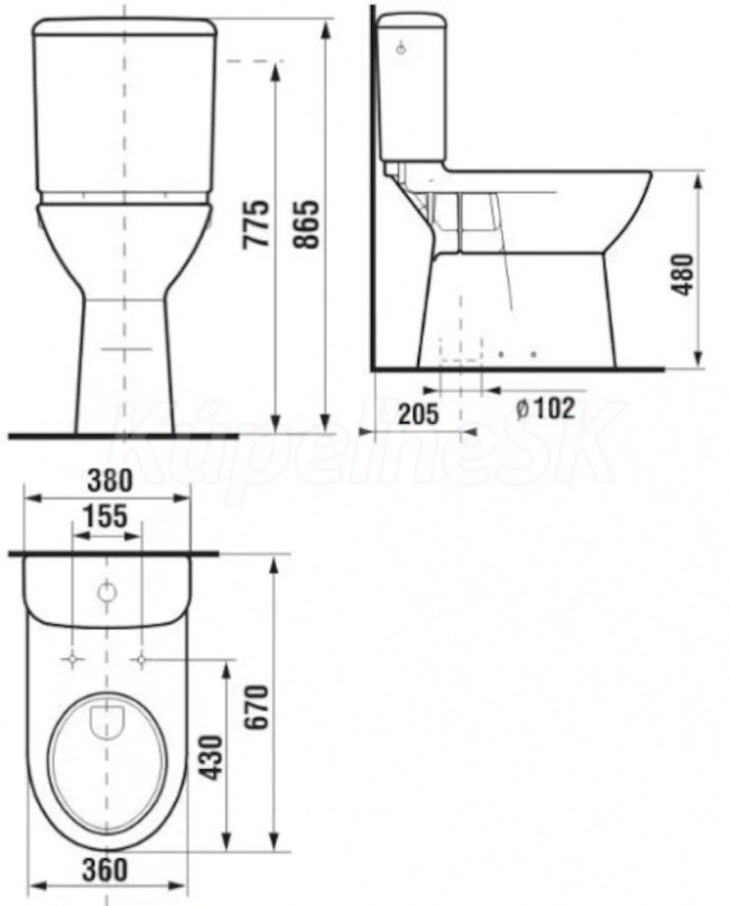 Wc kombi komplet Jika Deep spodní odpad SIKOSJOLSB23617