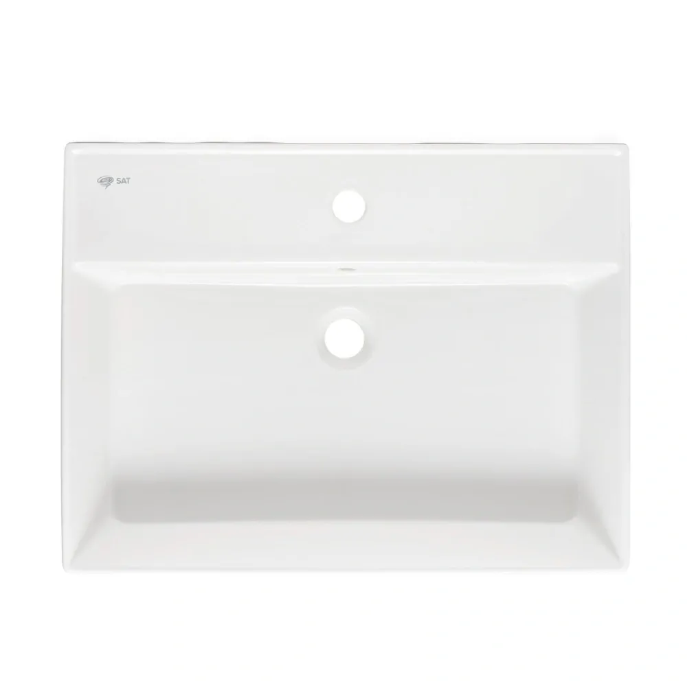 Umyvadlo SAT Infinitio 60,5x46,5 cm otvor pro baterii uprostřed SATINF6046