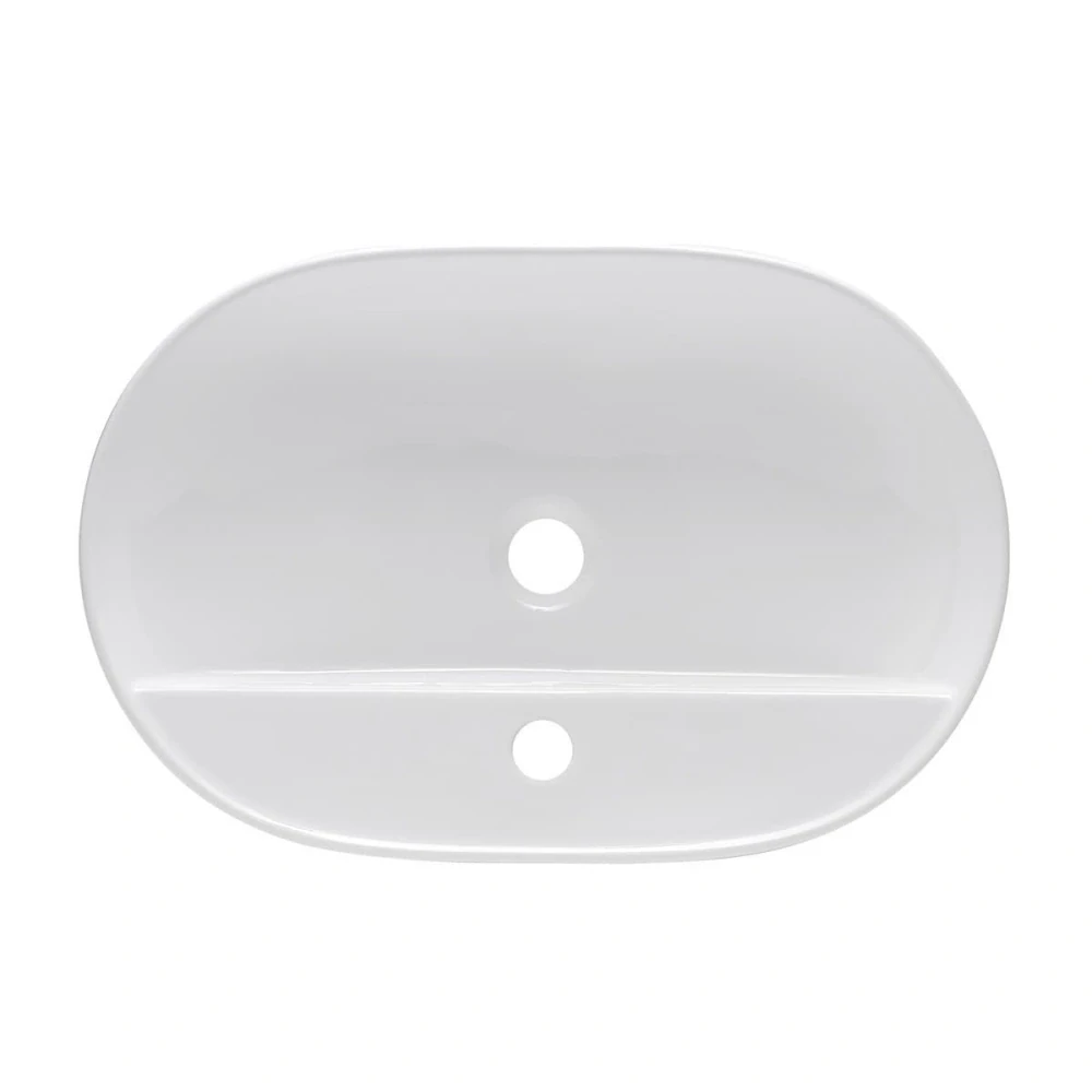 Umyvadlo na desku SAT Infinitio 60x40 cm otvor pro baterii uprostřed SATINF6040