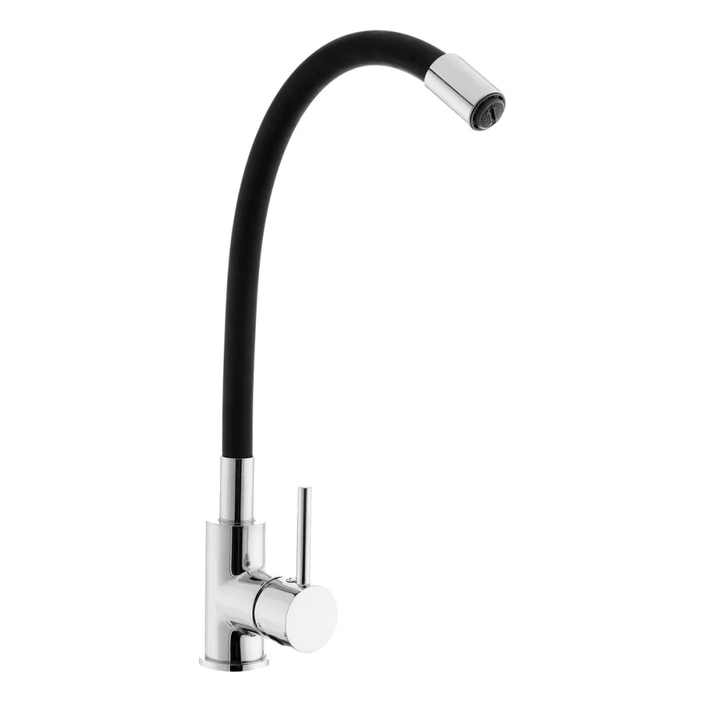 Dřezová baterie S-line Pro se silikonovým ramínkem černá/chrom SIKOBSLPRO290C