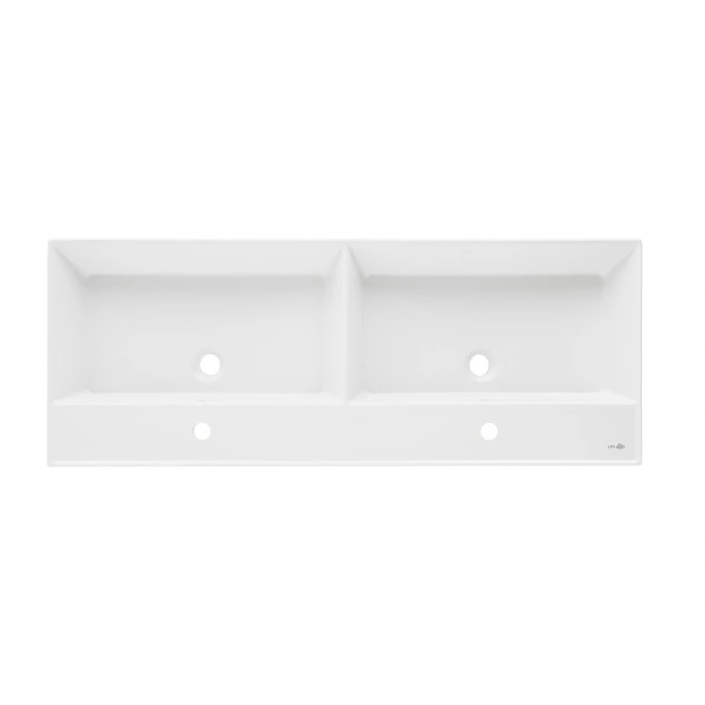 Dvojumyvadlo SAT Infinitio 120,4x46,5 cm dva otvory pro baterii SATINF212046