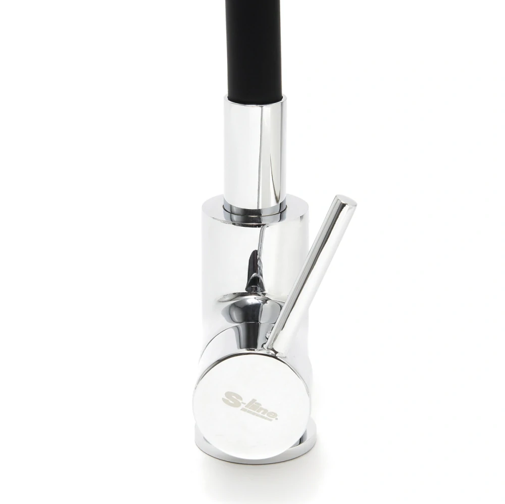 Dřezová baterie S-Line Pro se silikonovým ramínkem černá/chrom SIKOBSLPRO290C2F