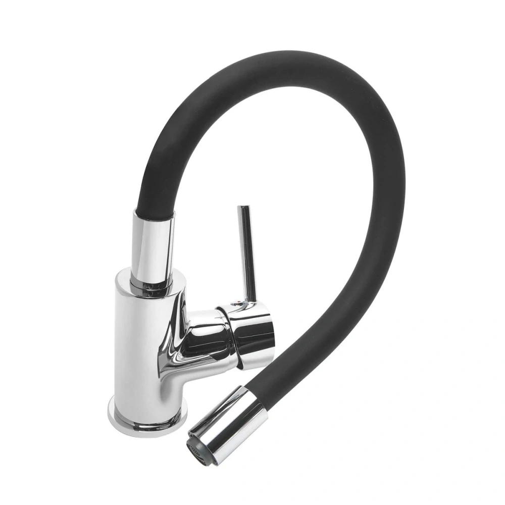 Dřezová baterie S-line Pro se silikonovým ramínkem černá/chrom SIKOBSLPRO290C