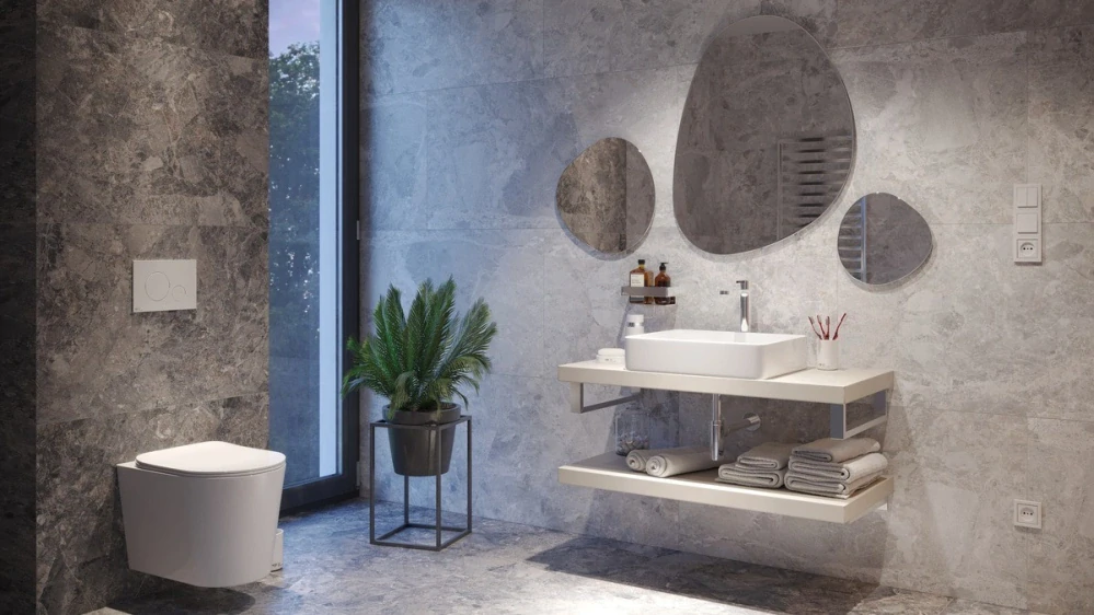 Umyvadlo na desku SAT Infinitio 50x40 cm bez přepadu SATINF5040