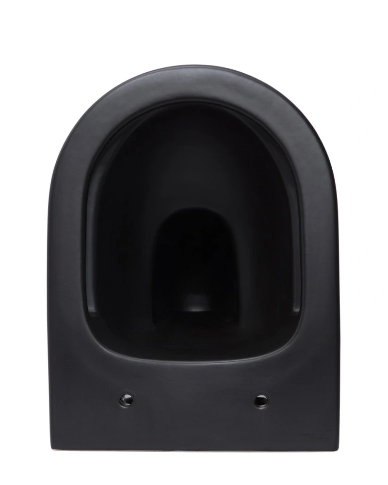 Wc s prkénkem softclose závěsné SAT Infinitio černá mat zadní odpad SATINF010RREXPBKM