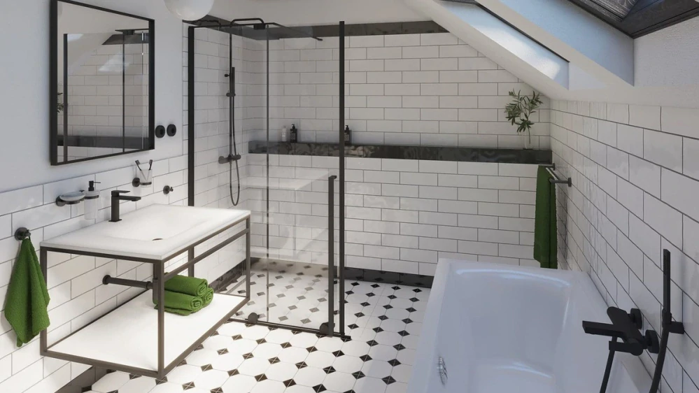 Sprchová zástěna Walk-In 120 cm SAT Walk-In Xmotion SIKOWIXM120