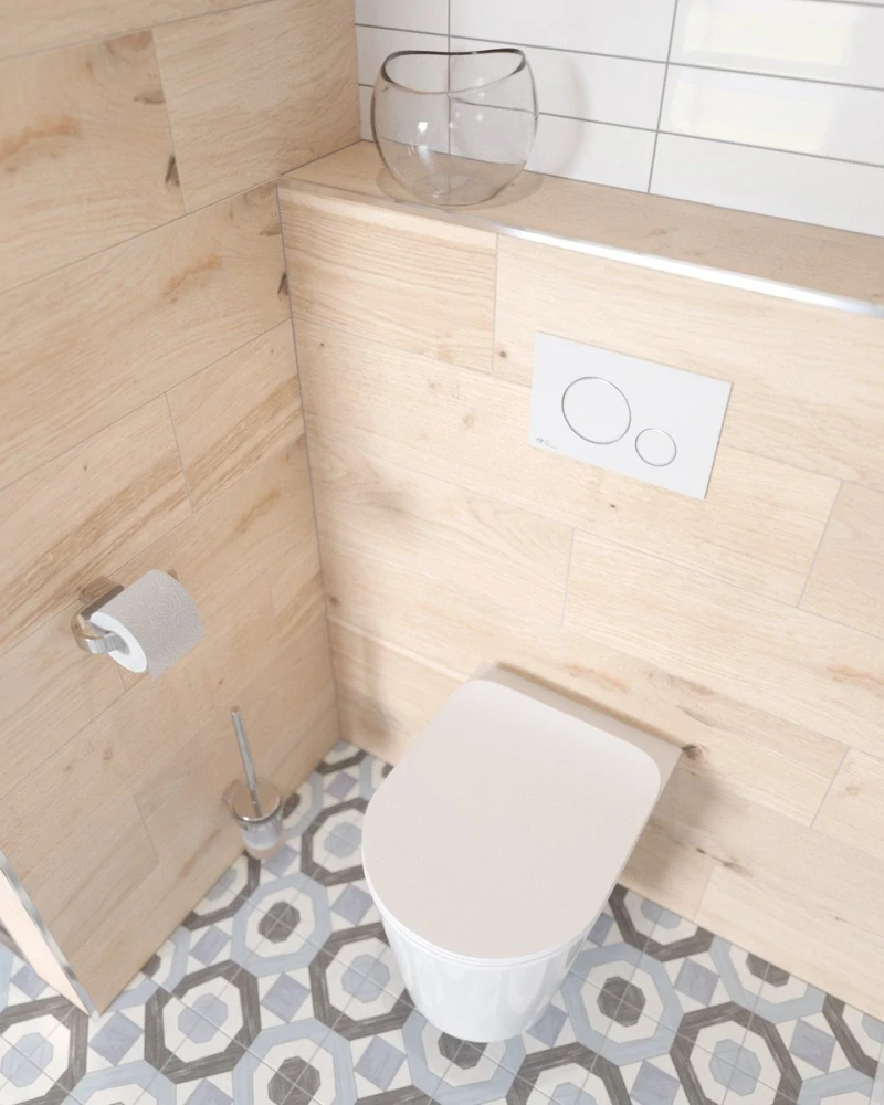 Wc s prkénkem softclose závěsné SAT Infinitio zadní odpad SATINF010RREXP