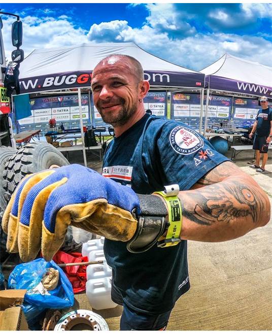 Kombinované rukavice ARDON®AUGUST Modrá