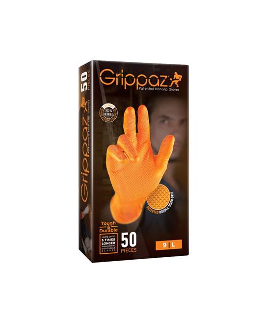 Jednorázové rukavice GRIPPAZ® 246 08/M - oranžová Oranžová