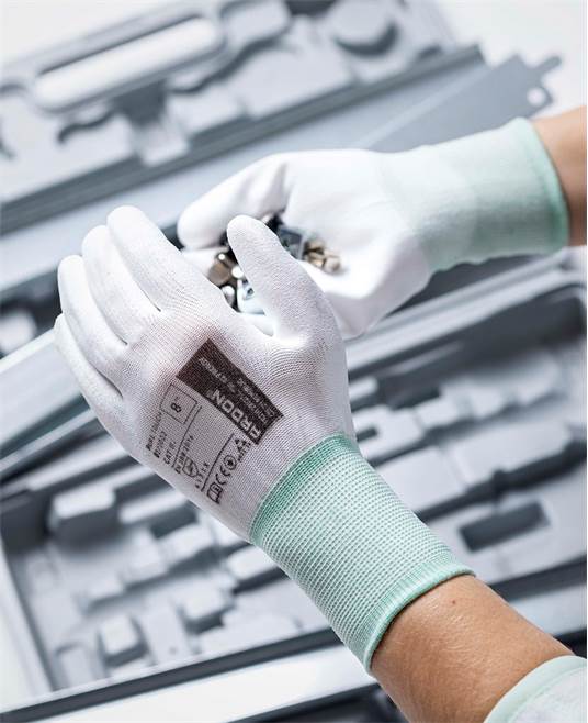 Máčené rukavice ARDON®PURE TOUCH WHITE Bílá