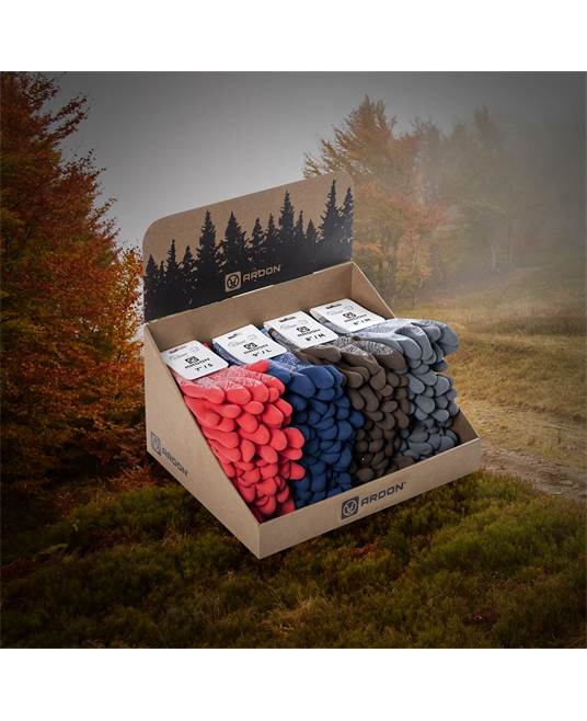 Máčené rukavice ARDON®NATURE TOUCH - s prodejní etiketou, hnědé Hnědá