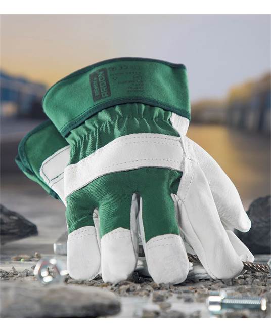 Kombinované rukavice ARDON®BREMEN - s prodejní etiketou Zelená