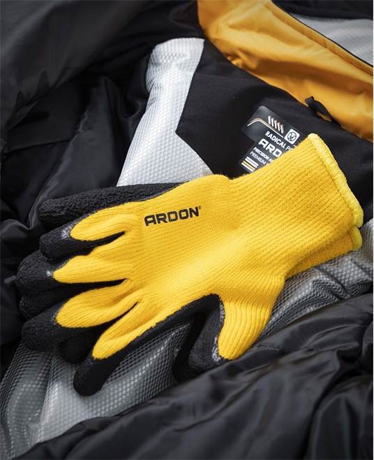 Zimní rukavice ARDON®PETRAX WINTER - s prodejní etiketou Žlutá