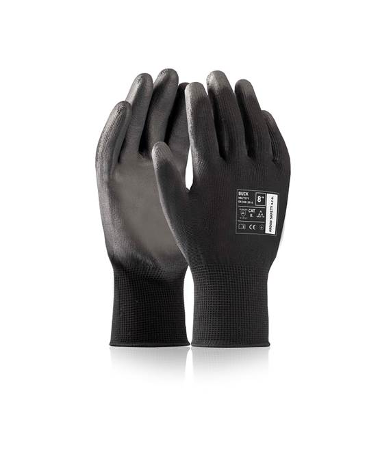 Máčené rukavice ARDONSAFETY/BUCK BLACK - maloobchodní balení 12 párů Černá