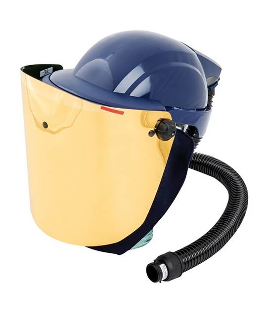 SUNDSTRÖM® SR 587 / SR 580 ochranná přilba zlatým štítem H06-8510 Gold Modrá