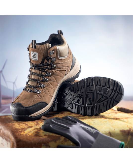 Outdoorová kotníková obuv ARDON®SPINNEY HIGH - hnědá Hnědá