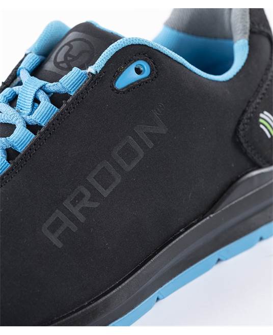 Bezpečnostní polobotka ARDON®SOFTEX S1P - modrá Černo-tyrkysová