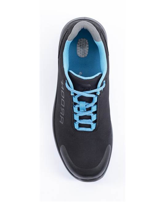 Bezpečnostní polobotka ARDON®SOFTEX S1P - modrá Černo-tyrkysová