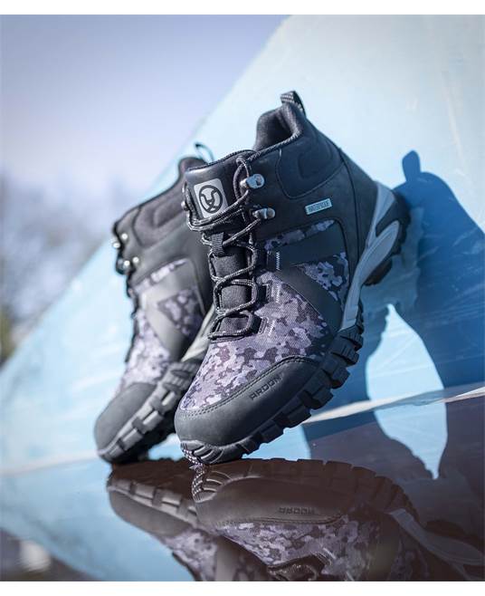 Outdoorová kotníková obuv ARDON®CREATRON®HIGH CAMO Šedá