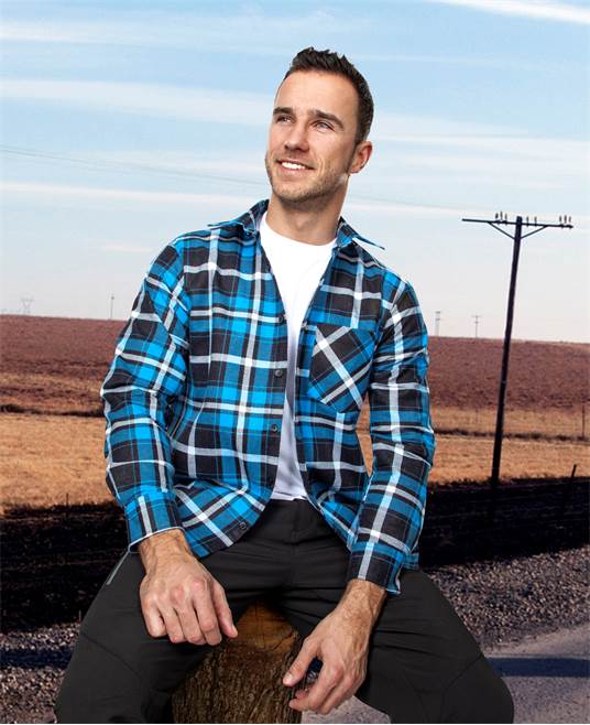 Flanelová košile ARDON®JONAH modrá Modrá