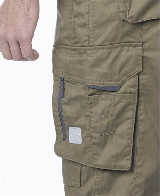 Kalhoty s laclem ARDON®SUMMER zkrácené khaki - DOPRODEJ Khaki