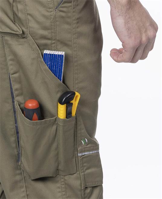 Kalhoty s laclem ARDON®SUMMER zkrácené khaki - DOPRODEJ Khaki