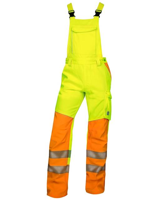 Reflexní kalhoty s laclem ARDON®SIGNAL žlutá - DOPRODEJ Žluto-oranžová