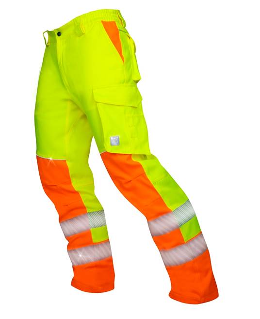Reflexní kalhoty ARDON®SIGNAL prodloužené žlutá - DOPRODEJ Žluto-oranžová