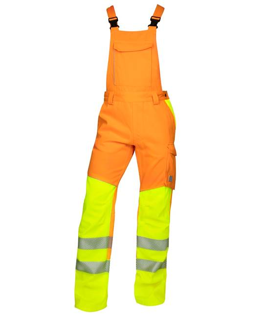 Reflexní kalhoty s laclem ARDON®SIGNAL prodloužené oranžová - DOPRODEJ Oranžovo - žlutá