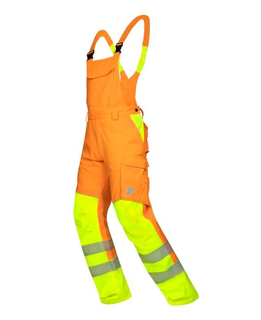 Reflexní kalhoty s laclem ARDON®SIGNAL prodloužené oranžová - DOPRODEJ Oranžovo - žlutá