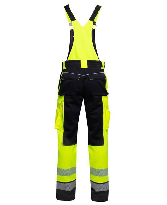 Reflexní kalhoty s laclem ARDON®SIGNAL+ prodloužené žluto-černá - DOPRODEJ