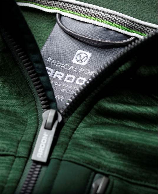 Mikina ARDON®3DBreathe melange zelená Zelená