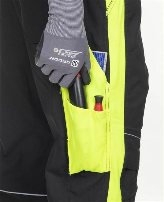 Kalhoty ARDON®NEON černo-žlutá Žlutá