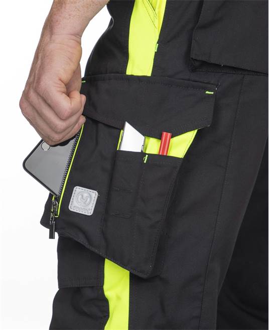 Kalhoty s laclem ARDON®NEON černo-žlutá Žlutá