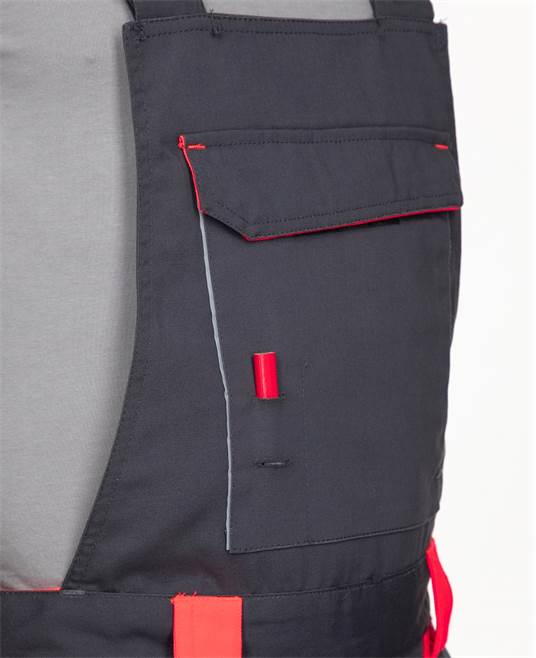 Kalhoty s laclem ARDON®NEON šedo-červená Červená