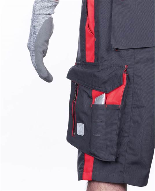 Kraťasy ARDON®NEON šedo-červená Červená