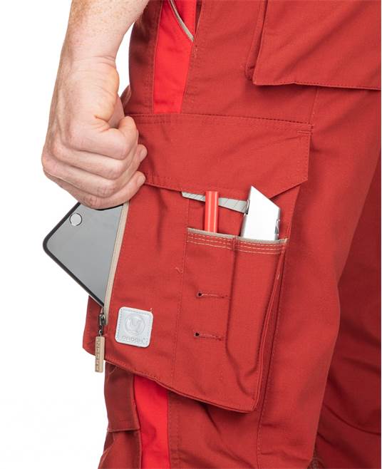 Kalhoty s laclem ARDON®URBAN červená - DOPRODEJ Červená