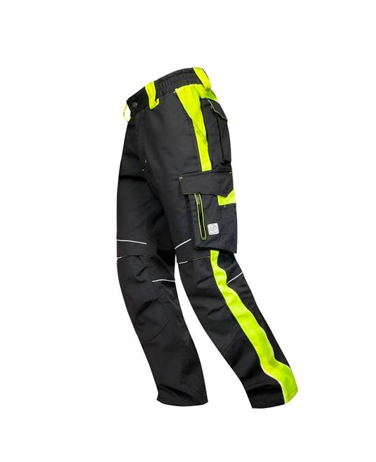 Kalhoty ARDON®NEON prodloužené černo-žlutá Žlutá