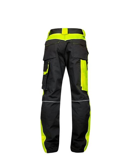 Kalhoty ARDON®NEON prodloužené černo-žlutá Žlutá