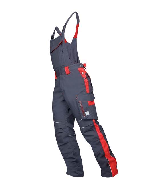 Kalhoty s laclem ARDON®NEON prodloužené šedo-červená Červená